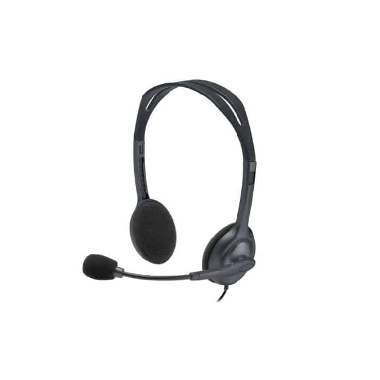 LOGITECH H111 Corded Stereo Headset - BLACK - 3.5 MM