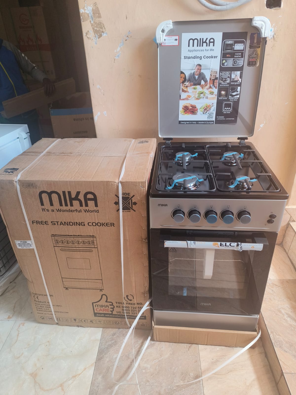 Mika 50*60 full gas standing cooker