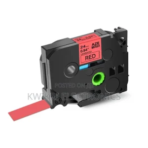 Brother Tz2-451 24mm X 8m Black on Red Label Tape