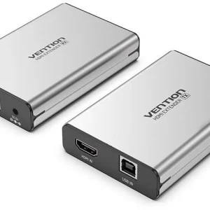 Vention HDMI Network Cable Extender 150M Gray Aluminum Alloy Type