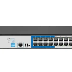 D-Link DGS-F1210-26PS-E - 24 port Managed Gigabit Switch with 24 10/100/1000 Mbps PoE ports, 2 Gigabit SFP uplink ports - DGS-F1210-26PS