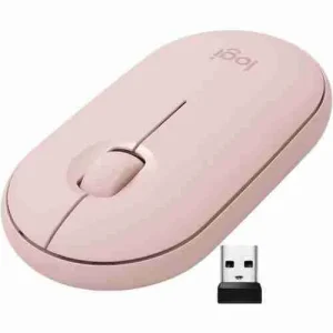 Logitech M350S Pebble 2 Bluetooth Mouse - TONAL ROSE - DONGLELESS