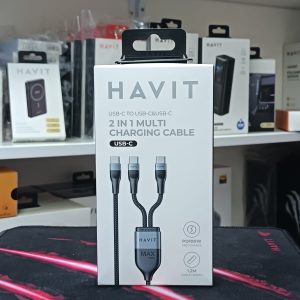 Havit CB6325  2 in 1 PD100W Super Fast Charging C-C Type C Cable