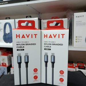HAVIT TurboLink 60W USB-C to USB-C Braided Fast Charging Cable – CB6310