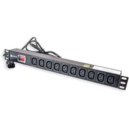 PDU10-W-10-B MTN 10-way Uk plug PDU Black.