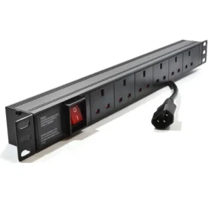 PDU10-C13-6-B, MTN 6-way C13 Plug PDU Black.