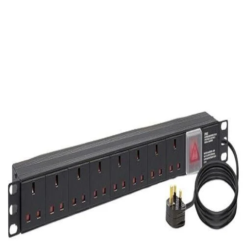 PDU10-W-8-W MTN 8 -way Uk plug PDU Aluminium