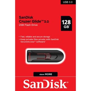 SanDisk Cruzer Glide128GB  3.0 USB Flash Drive.